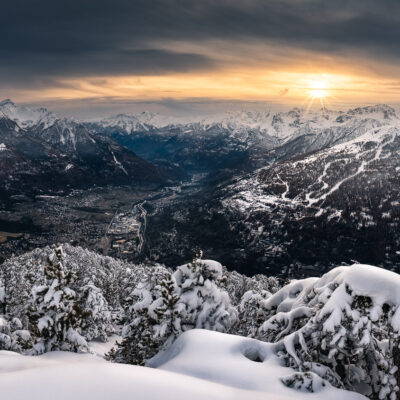 Couche de neige sur le Briançonnais