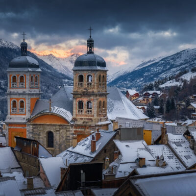 La collégiale de Briançon en décembre