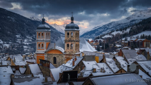 La collégiale de Briançon en décembre