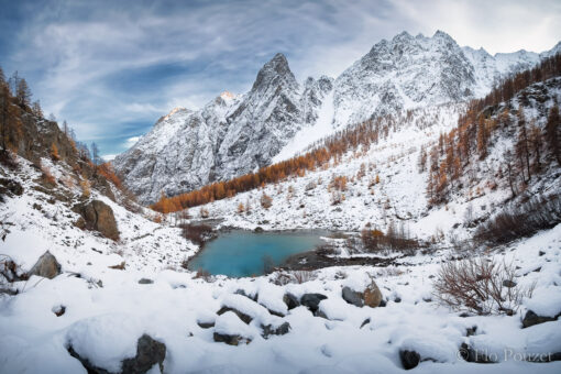 Le lac de la Douche entre deux saisons