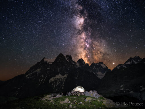 Bivouac quatre étoiles dans les Ecrins