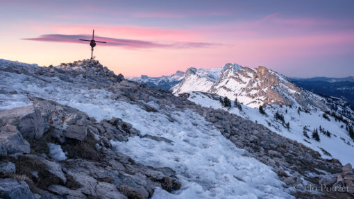 Réveil rose dans le Vercors